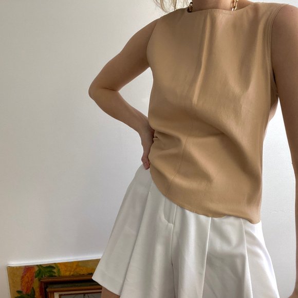 Vintage Blush Leather Redone Vest - Picture 8 of 9